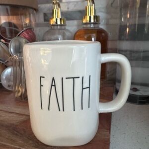 Rae Dunn White 'FAITH' Mug